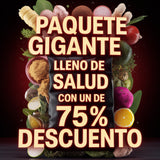 Paquete gigante lleno de salud con un 75 % de descuento