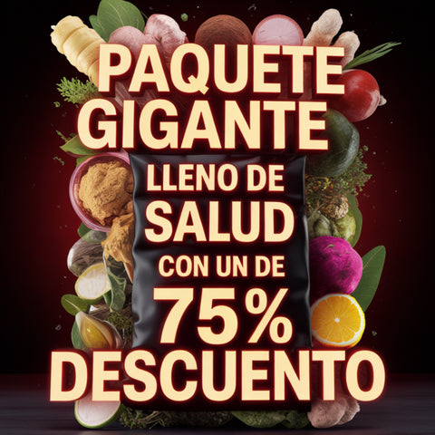 Paquete gigante lleno de salud con un 75 % de descuento